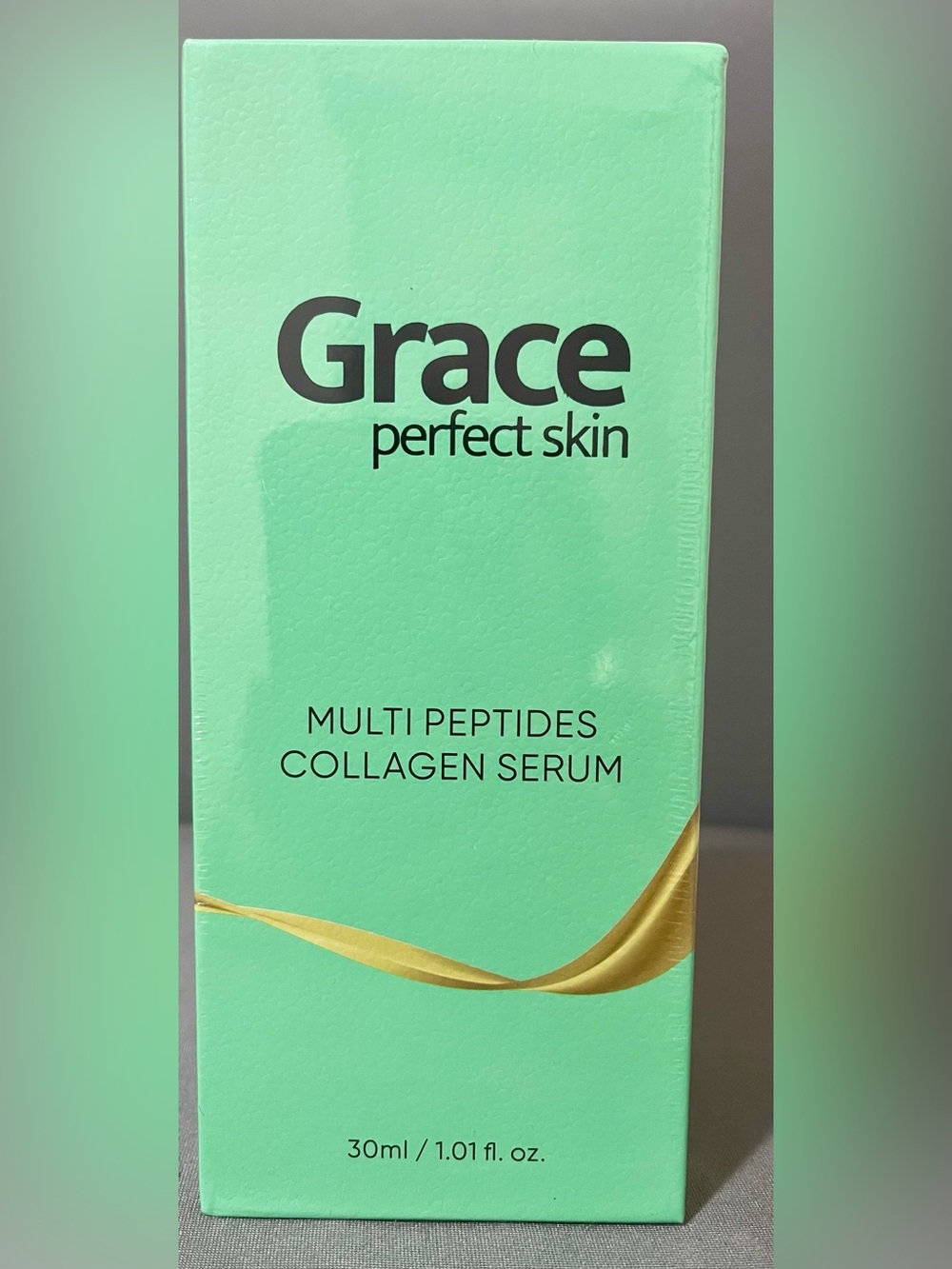 Grace Multi Peptides Collagen Serum - Mint Green with Gold Accent